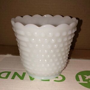 3/$40 Fire King Vintage Oven Ware Milk Glass Vase